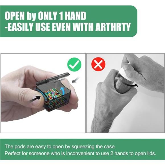 30Packs Plastic Stackable Organizer Container with Lids,MiniContainers for Beads - Picture 6 of 8